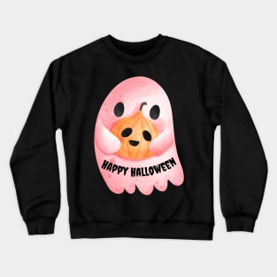 Cute Halloween Ghost Funny Autumn Vibes Halloween Thanksgiving and Fall Color Lovers Crewneck Sweatshirt